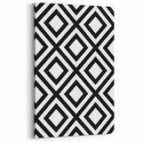 Bohemian Wall Art | Bold Bauhaus Diamond Geometric Canvas | Eclectic Print