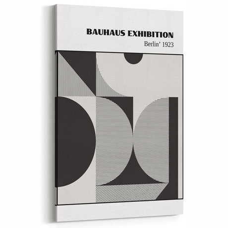 Bohemian Wall Art | Bauhaus Geometric Shapes Boho Canvas | Eclectic Print