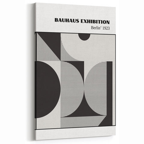Bohemian Wall Art | Bauhaus Geometric Shapes Boho Canvas | Eclectic Print
