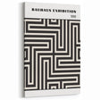 Bohemian Wall Art | Bauhaus Maze Geometric Boho Canvas | Eclectic Print