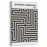 Bohemian Wall Art | Bauhaus Maze Geometric Boho Canvas | Eclectic Print