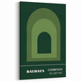Bohemian Wall Art | Bauhaus Green Arch Gradient Canvas | Eclectic Print
