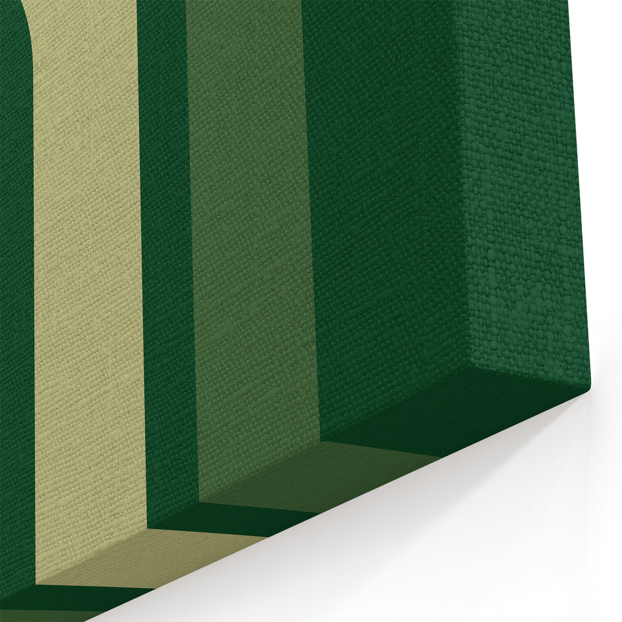Bohemian Wall Art | Bauhaus Green Overlapping Arch Canvas | Eclectic Print