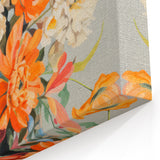 Electric Floral Wall Art - Vibrant Bouquet in Modern Vase with Pastel Hues