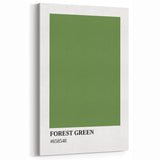 Bohemian Wall Art | Forest Green Minimalist Print | Boho Decor Canvas