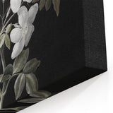 Dark Moody Wall Art - Floral Elegance with Butterfly for Dramatic Spaces