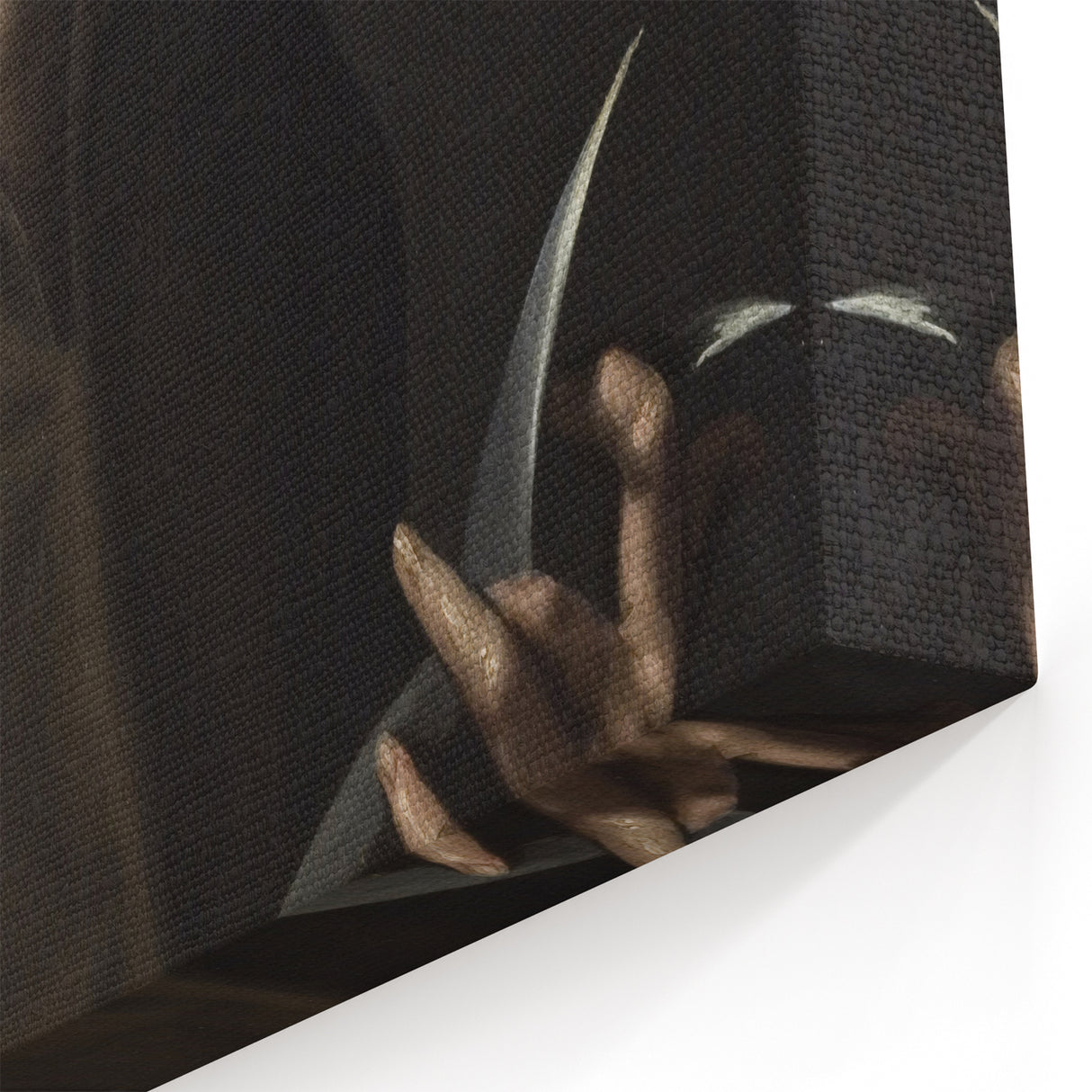 Dark Moody Wall Art - Timeless Religious Portrait for Dramatic Spaces