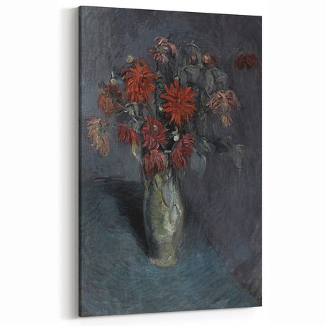 Dark Moody Wall Art - Dramatic Floral Still Life for Elegant Interiors