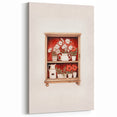 Electric Wall Art | Vibrant Floral Shelf Modern Electric Art Canvas