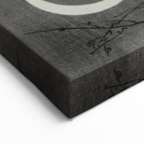 Dark Moody Wall Art - Night Owl and Crescent Moon for Dramatic Spaces