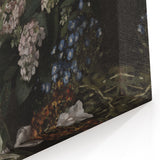 Dark Moody Wall Art - Lush Floral Composition for Elegant Interiors