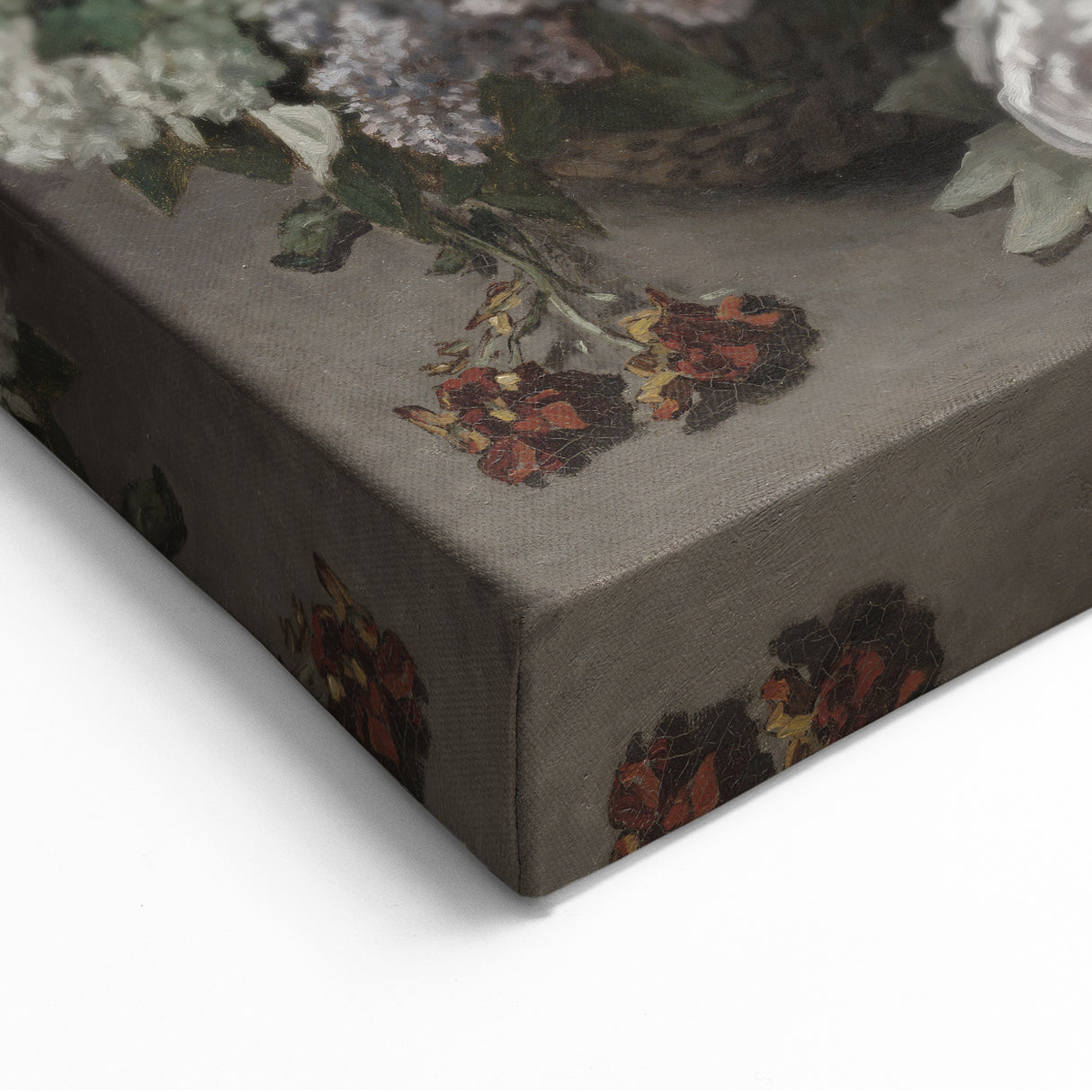 Dark Moody Wall Art - Lush Floral Composition for Elegant Interiors