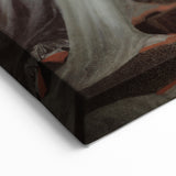 Dark Moody Wall Art - Quiet Reflection with Figures for Elegant Interiors