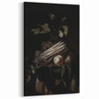 Dark Moody Wall Art - Elegant Still Life with Asparagus and Fruit