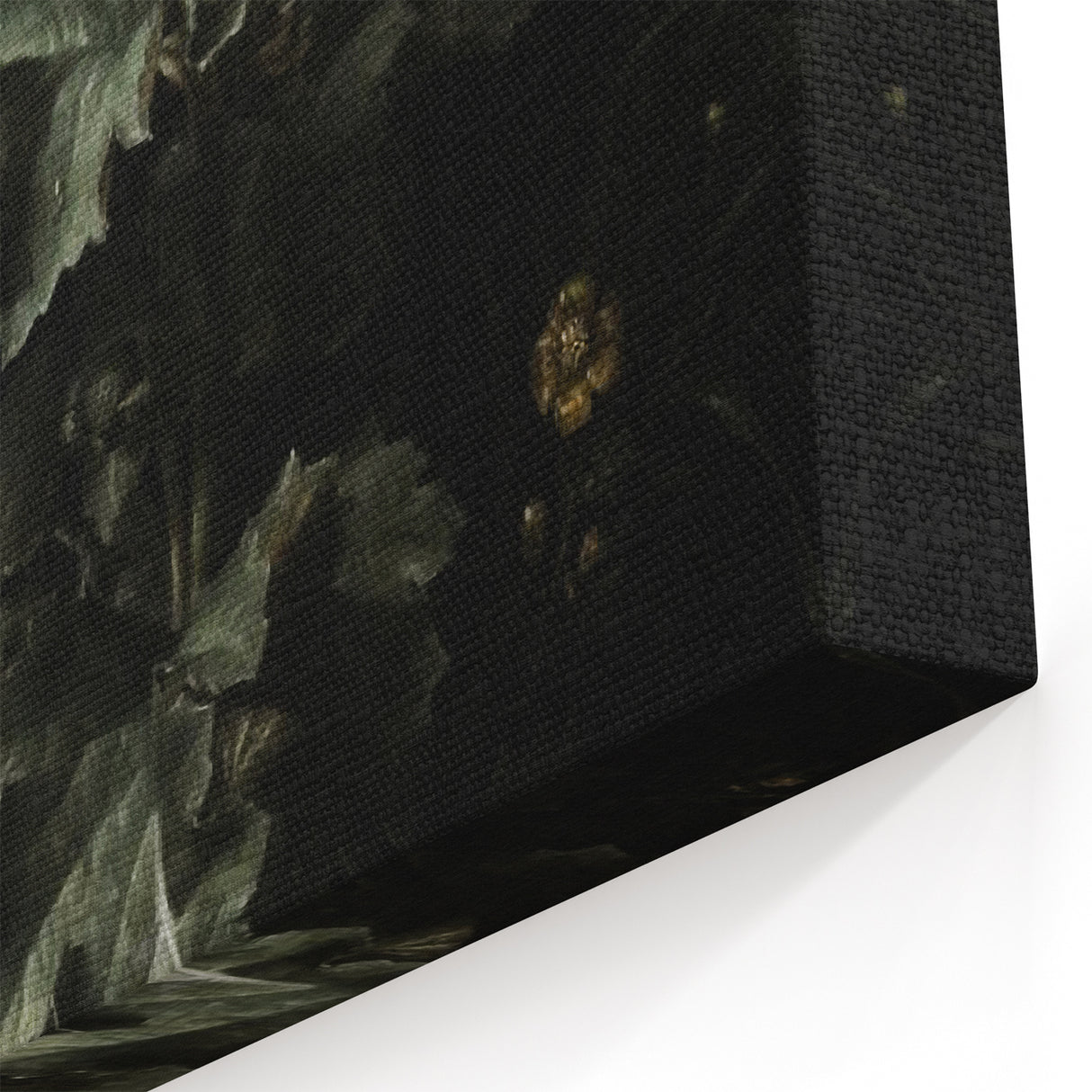 Dark Moody Wall Art - Dramatic Botanical Scene with Flower and Reptiles