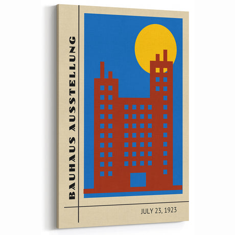 Bohemian Wall Art | Bauhaus Exhibition July 1923 Cityscape Print