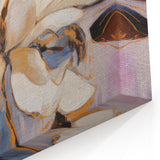 Electric Wall Art | Vibrant White Magnolia Modern Electric Art Canvas