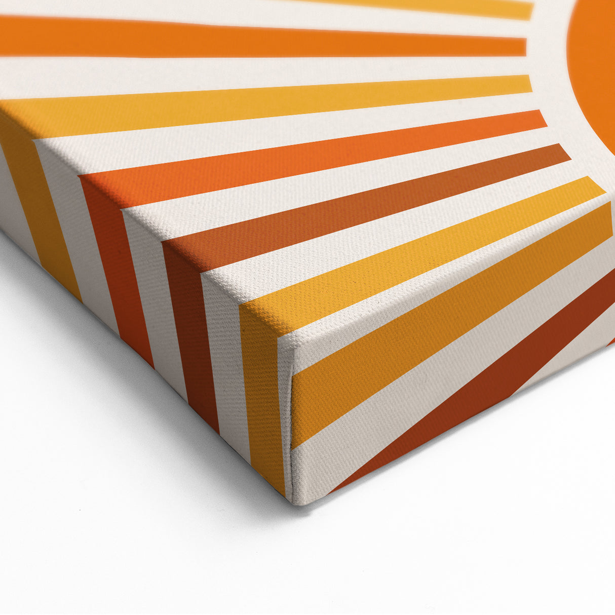 Bohemian Wall Art | Retro Sunburst Design | Boho Decor Canvas Print
