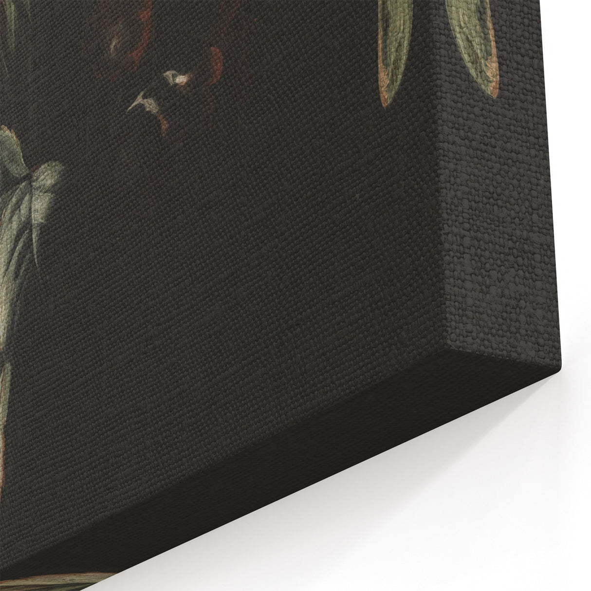Dark Moody Floral Art - Elegant Flower Arrangement with Rich Lighting