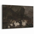Dark Moody Wall Art | Serene Rabbit Gathering | Moody Animal Prints
