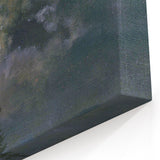 Dark Moody Wall Art - Atmospheric Moonlit Sky for Dramatic Interiors