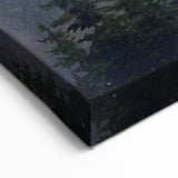Dark Moody Wall Art - Atmospheric Moonlit Sky for Dramatic Interiors