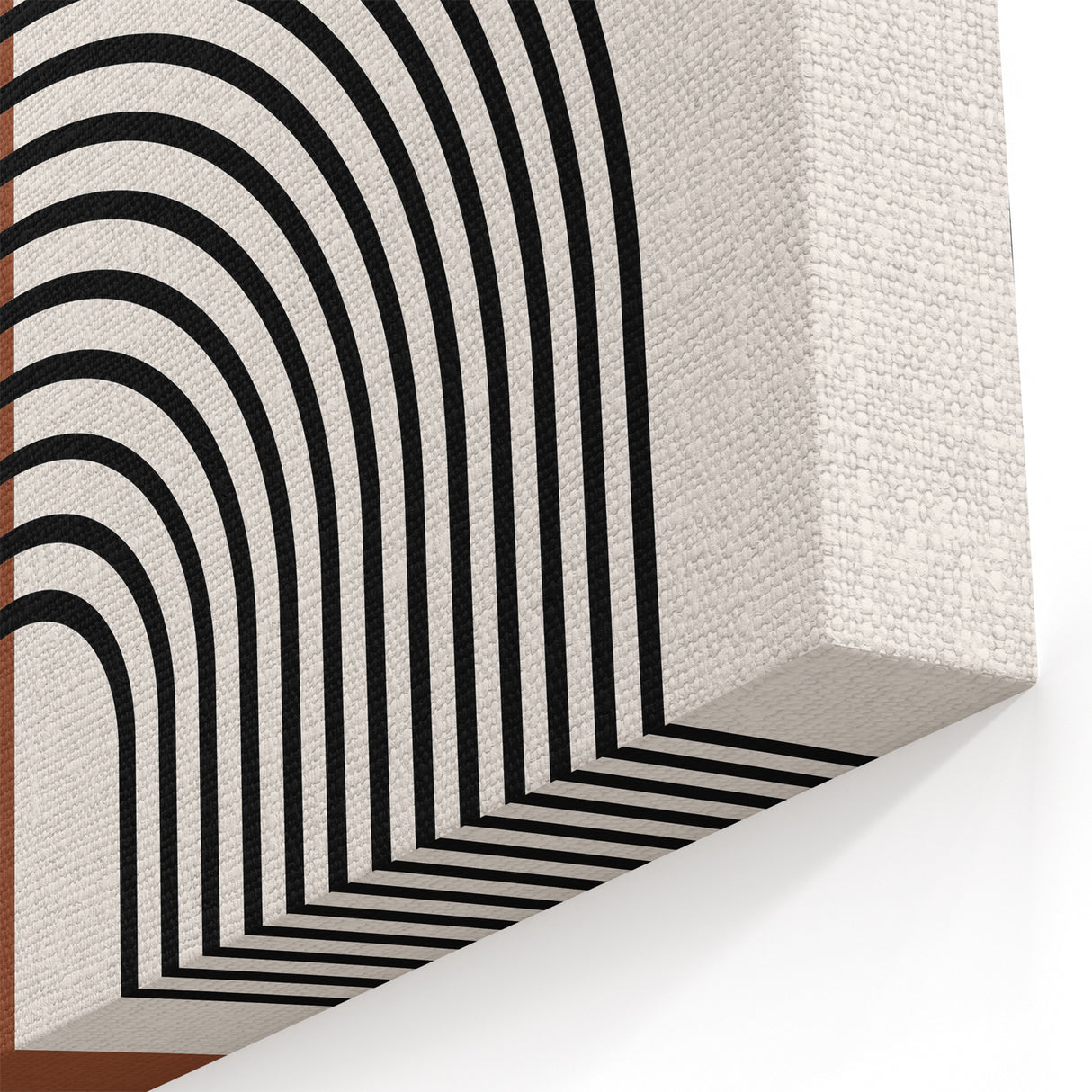 Bohemian Wall Art | Minimalist Arched Lines Design | Boho Decor Canvas