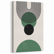 Bohemian Wall Art | Minimalist Green Geometric Circles Print | Boho Decor