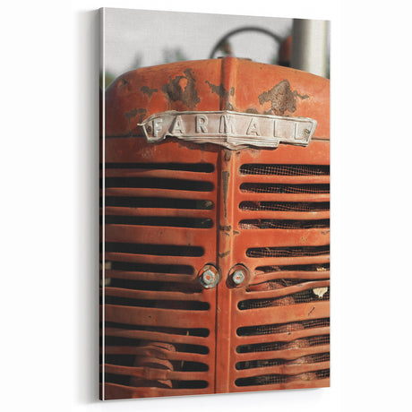 Vintage Farmall Tractor Wall Art – Rustic Farmhouse Americana Decor