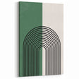 Bohemian Wall Art | Minimalist Green Arched Lines Print | Boho Decor