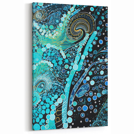 Abstract Electric Painting: Vibrant Electric Wall Art for Modern Spaces
