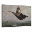 Dark Moody Fantasy Art - Enchanting Flying Carpet Scene for Home Decor