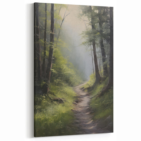 Electric Wall Art: Tranquil Forest Path in Modern Electric Decor