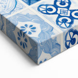 Electric Tile Wall Art: Blue Geometric Patterns in Modern Electric Decor
