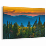 New Hampshire Canvas Prints - White Mountains Sunset Scenic Art