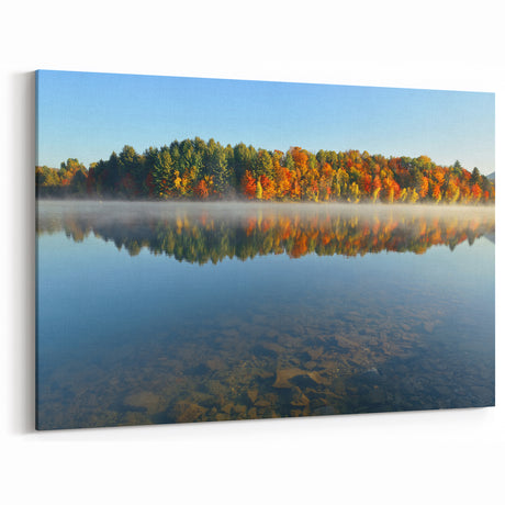 New Hampshire Photography - Reflections of Autumn Forest Canvas Prints