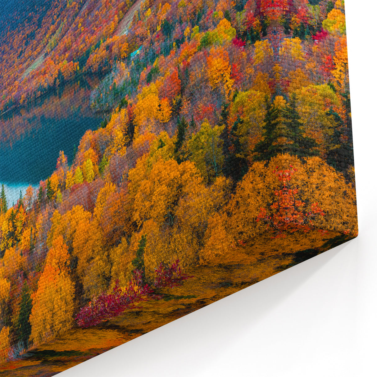 New Hampshire Landscape Art - White Mountains Autumn Scenic Canvas
