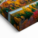 New Hampshire Landscape Art - White Mountains Autumn Scenic Canvas