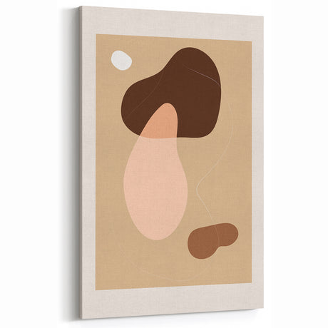 Bohemian Wall Art | Abstract Organic Shapes in Warm Earth Tones | Boho Decor