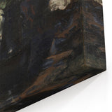 Dark Moody Wall Art White Roses in Black Vase for Dramatic Interiors