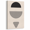 Bohemian Wall Art | Minimalist Boho Decor Canvas | Eclectic Black & White Art