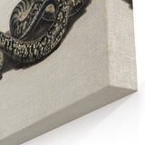 Grunge Snake and Butterfly - Vintage Grunge Aesthetic Canvas Print