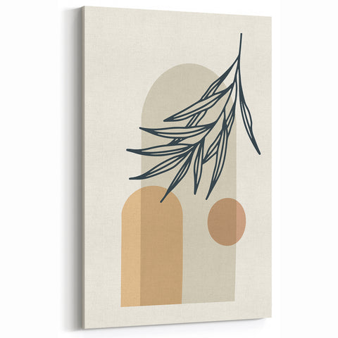 Boho Minimalist Wall Art | Eclectic Boho Decor Canvas | Nature Design