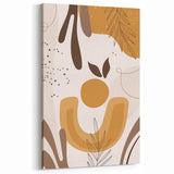 Boho Chic Abstract Leaf Art | Eclectic Bohemian Wall Art | Neutral Tones