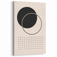 Modern Boho Wall Art | Minimalist Black and White Canvas | Geometric Design