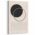 Modern Boho Wall Art | Minimalist Black and White Canvas | Geometric Design