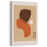 Boho Abstract Wall Art | Eclectic Bohemian Canvas | Earthy Tones Design