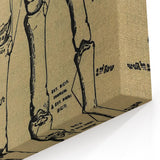 Grunge Wall Art - Vintage Anatomical Hand Illustration - Grunge Aesthetic Art