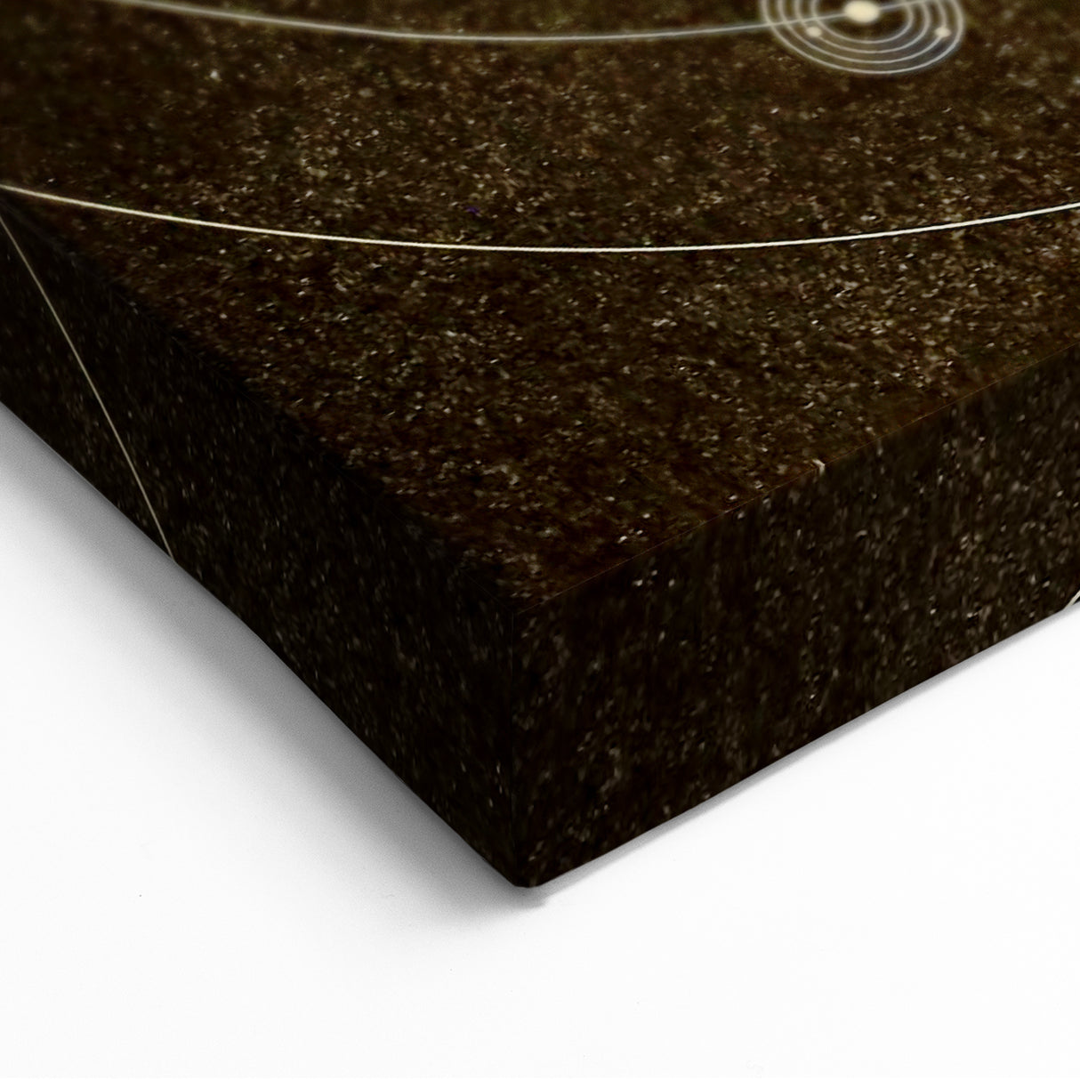 Grunge Solar System Art - Abstract Grunge Canvas Print for Urban Decor