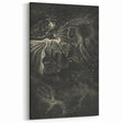 Cosmic Nebula Grunge Wall Art - Vintage Celestial Grunge Canvas Print